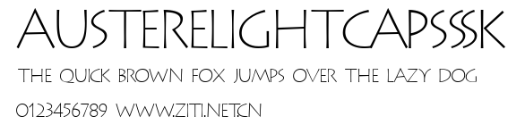 AustereLightCapsSSK.ttf字體轉換器圖片