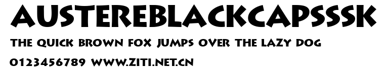 AustereBlackCapsSSK.ttf字體轉換器圖片