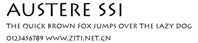 Austere SSi.ttf字體轉換器圖片