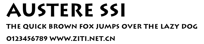 Austere SSi.ttf字體轉換器圖片