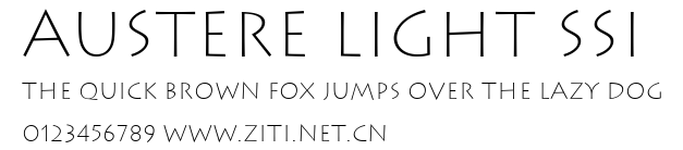 Austere Light SSi.ttf字體轉換器圖片