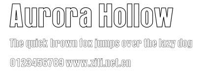 Aurora Hollow.ttf字體轉換器圖片