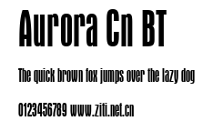 Aurora Cn BT.ttf字體轉換器圖片