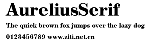 AureliusSerif.ttf字體轉換器圖片