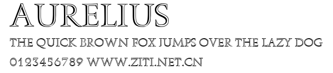 Aurelius.ttf字體轉換器圖片