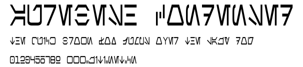 Aurebesh Condensed.ttf字體轉換器圖片