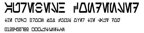 Aurebesh Condensed.ttf字體轉換器圖片