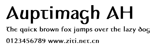 Auptimagh AH.ttf字體轉換器圖片
