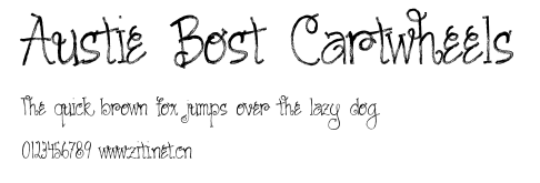 Austie Bost Cartwheels.ttf字體轉換器圖片