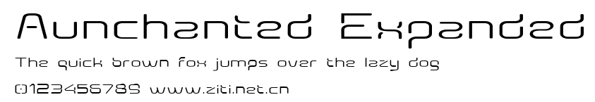 Aunchanted Expanded.ttf字體轉換器圖片
