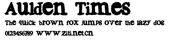 Aulden Times.ttf字體轉換器圖片
