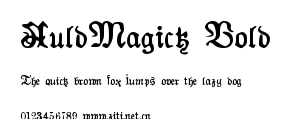 AuldMagick Bold.ttf字體轉換器圖片