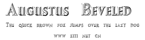Augustus Beveled.ttf字體轉換器圖片