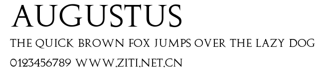 Augustus.ttf字體轉換器圖片