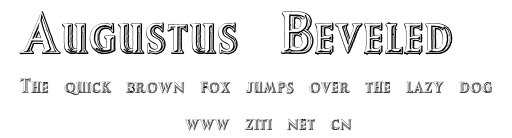 Augustus Beveled.otf字體轉換器圖片