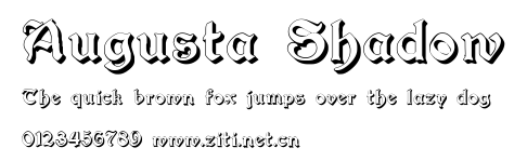 Augusta Shadow.ttf字體轉換器圖片