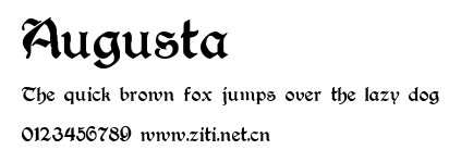 Augusta.ttf字體轉換器圖片