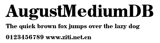 AugustMediumDB.ttf字體轉換器圖片