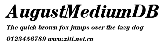 AugustMediumDB.ttf字體轉換器圖片