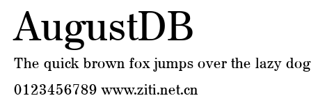 AugustDB.ttf字體轉換器圖片