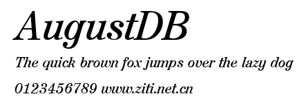 AugustDB.ttf字體轉換器圖片