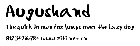 Augushand.otf字體轉換器圖片