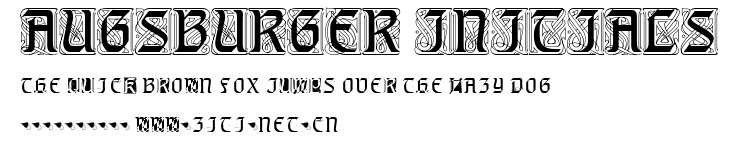 Augsburger Initials.ttf字體轉換器圖片