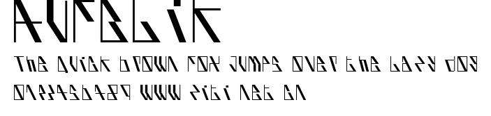 AufBliK.ttf字體轉換器圖片