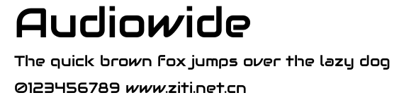 Audiowide.ttf字體轉換器圖片