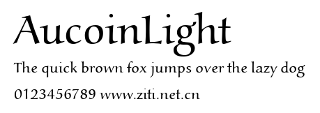 AucoinLight.ttf字體轉換器圖片