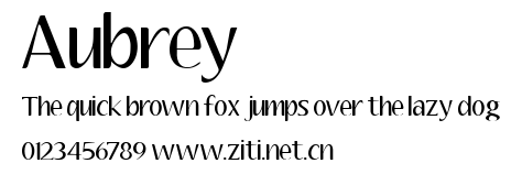 Aubrey.ttf字體轉換器圖片