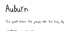 Auburn.ttf字體轉換器圖片