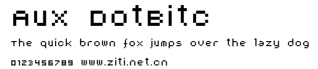 AuX DotBitC.ttf字體轉換器圖片