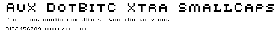 AuX DotBitC Xtra SmallCaps.ttf字體轉換器圖片