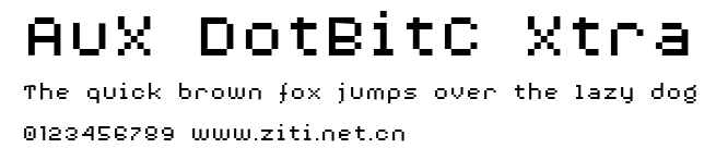 AuX DotBitC Xtra.ttf字體轉換器圖片