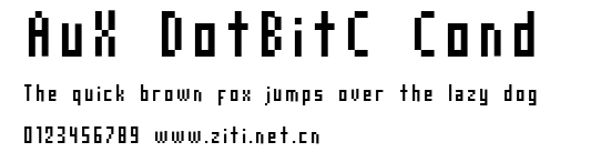 AuX DotBitC Cond .ttf字體轉換器圖片