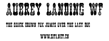 Aubrey Landing WF.ttf字體轉換器圖片