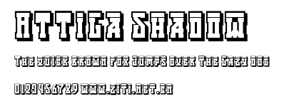 Attila Shadow.ttf字體轉換器圖片