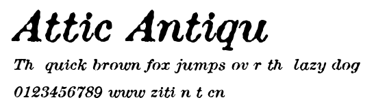 Attic Antique.ttf字體轉換器圖片