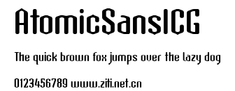 AtomicSansICG.ttf字體轉換器圖片
