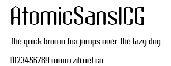 AtomicSansICG.ttf字體轉換器圖片