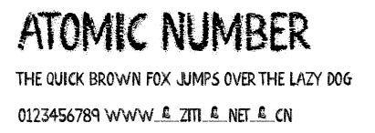 Atomic Number .ttf字體轉換器圖片