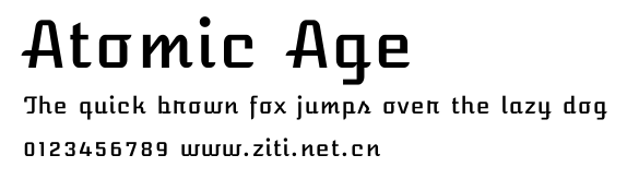 Atomic Age.ttf字體轉換器圖片