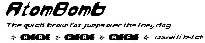 AtomBomb.ttf字體轉換器圖片
