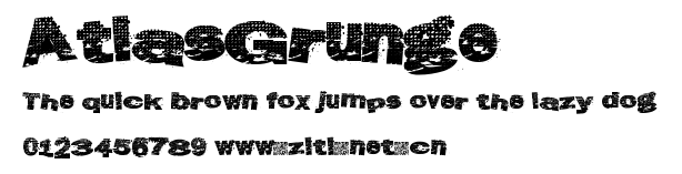 AtlasGrunge.ttf字體轉換器圖片