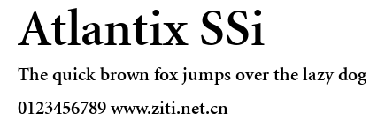 Atlantix SSi.ttf字體轉換器圖片