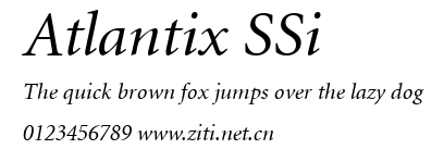 Atlantix SSi.ttf字體轉換器圖片