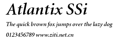 Atlantix SSi.ttf字體轉換器圖片