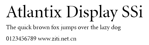 Atlantix Display SSi.ttf字體轉換器圖片