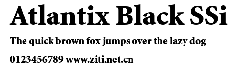 Atlantix Black SSi.ttf字體轉換器圖片